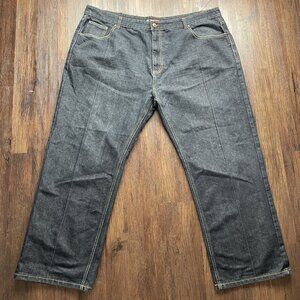 Vtg Red Ape Mens Jeans 50x33 Baggy Black Hip Hop Embroidered Streetwear Denim